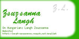 zsuzsanna langh business card